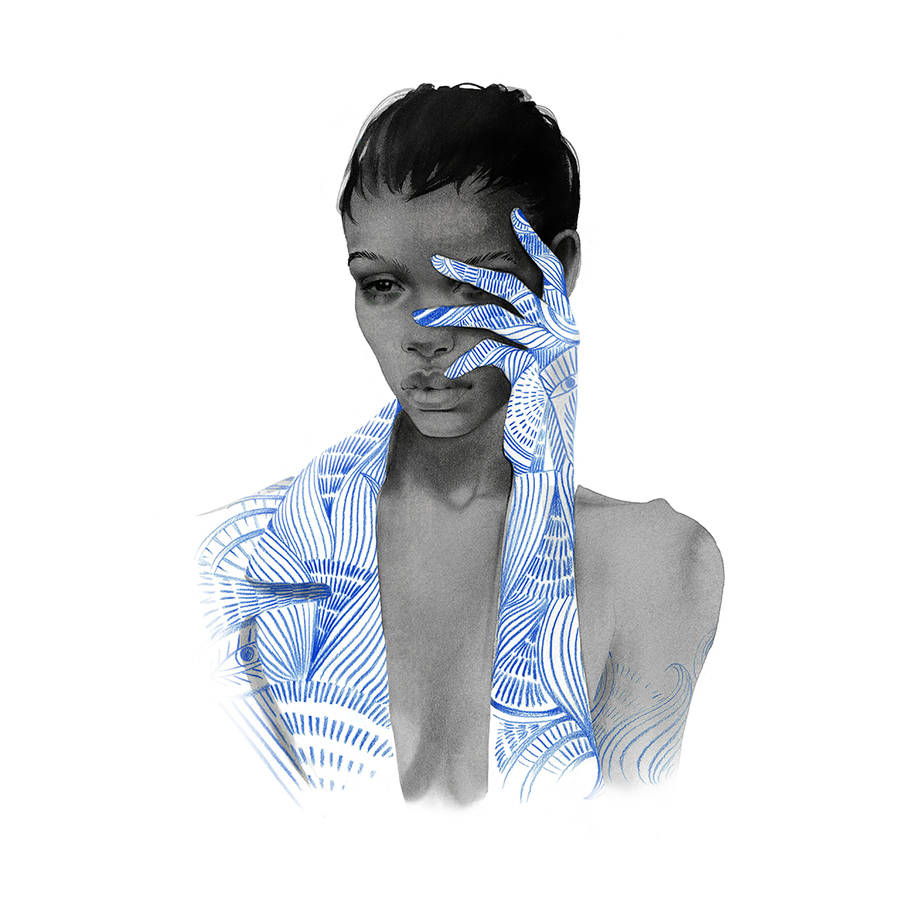 Dries van noten aw 2018 by alina grinpauka fashion illustration %283%29