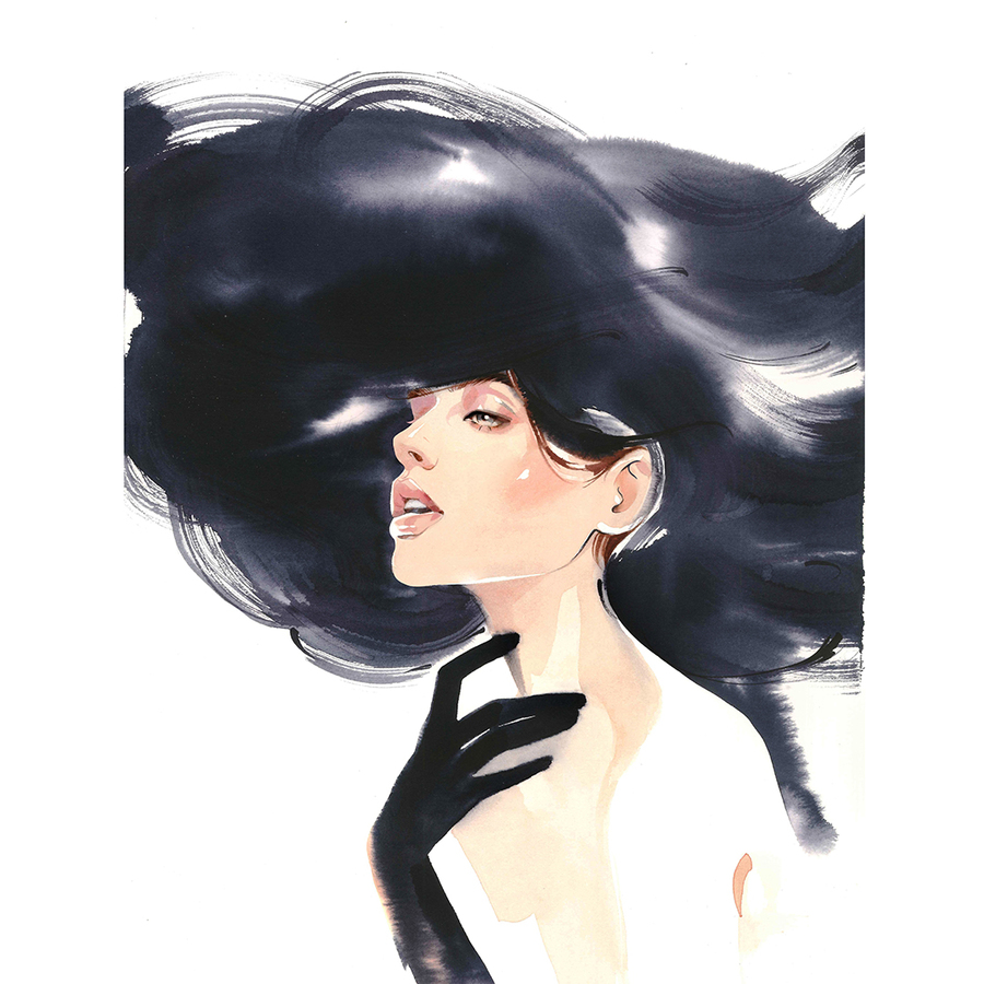Alina grinpauka fashion illustration valentino inspired illustration