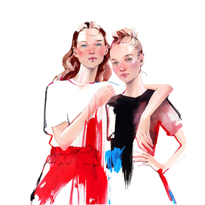 Alina grinpauka fashion illustration magazine cover
