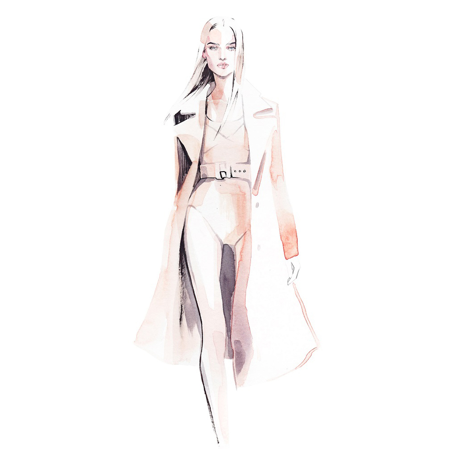 Alina grinpauka fashion illustration trends ermano scervino