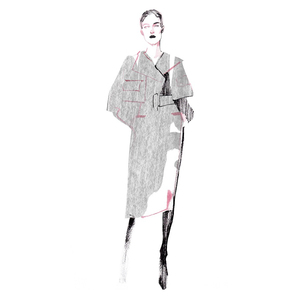 Alina grinapuka fashion illustration trends maxmara