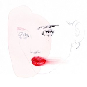 Alina grinpauka fashion illustration givenchy beauty trend