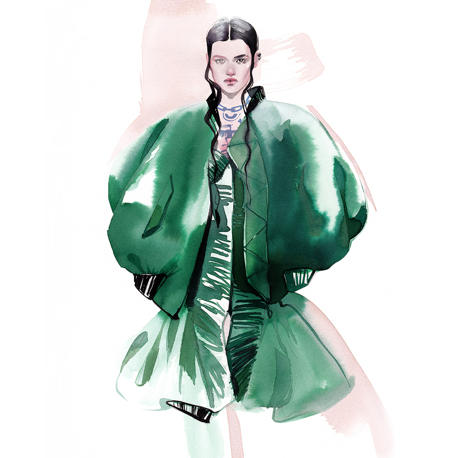Sacai x jean paul gaultier by alina grinpauka