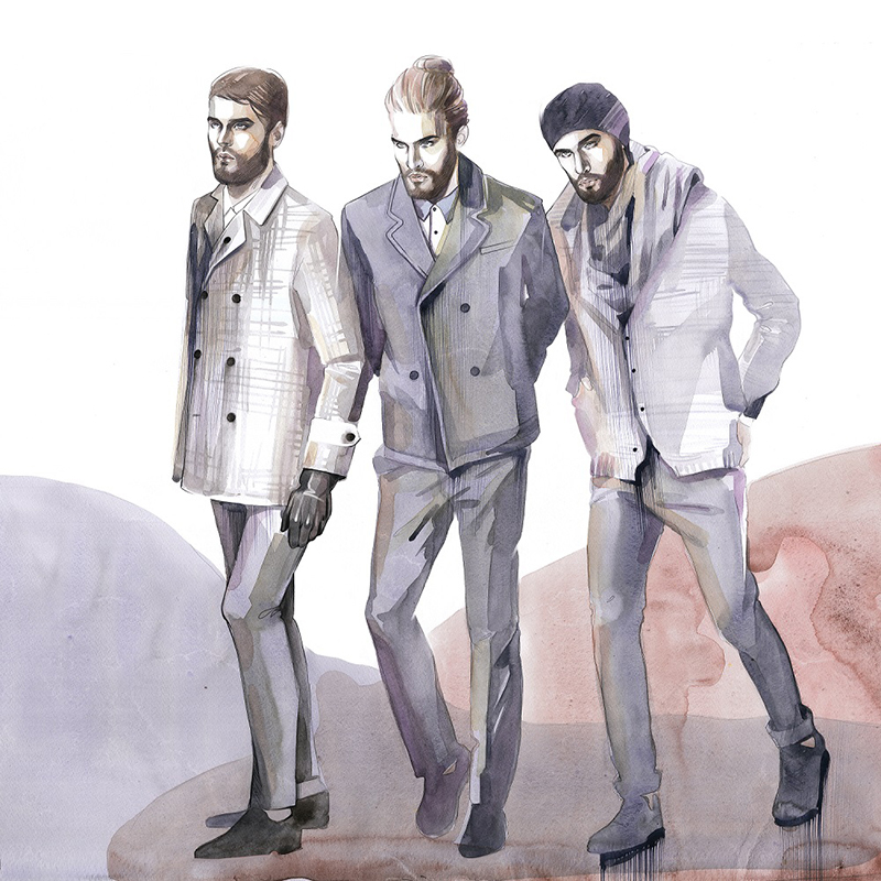 Alina grinpauka fashion illustration men streetstyle