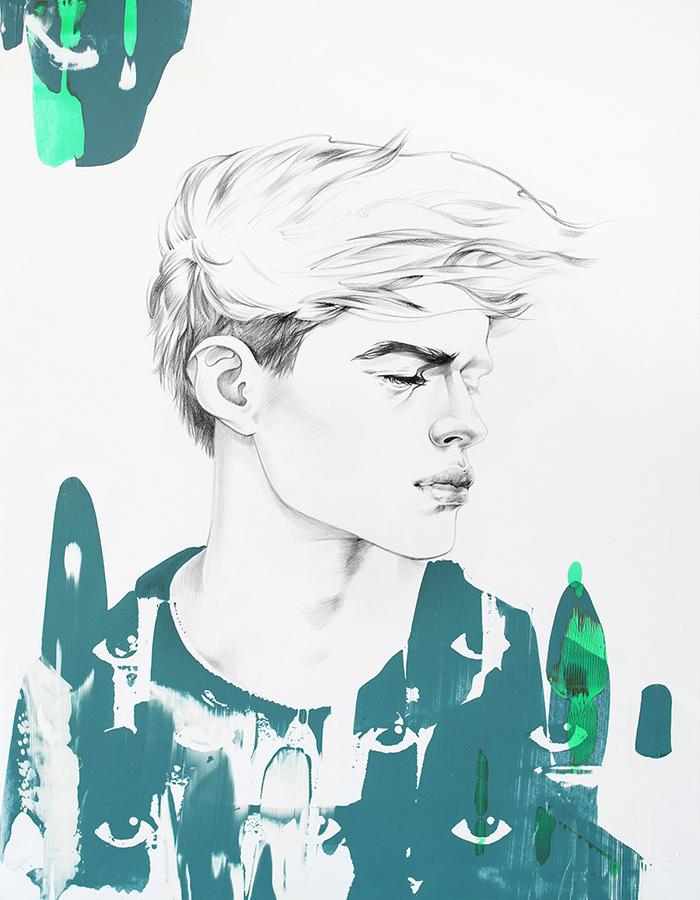 Alina grinpauka fashion illustration kenzo fashion week