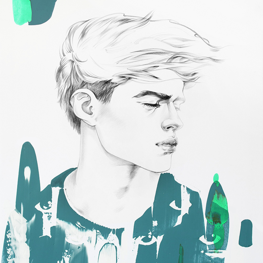 Alina grinpauka fashion illustration kenzo fashion week
