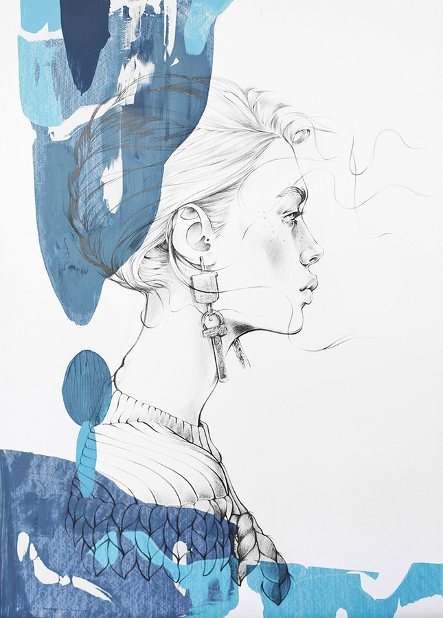 Alina grinpauka fashion illustration ysl