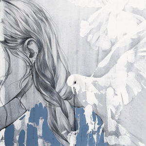 Alina grinpauka fashion illustration doves