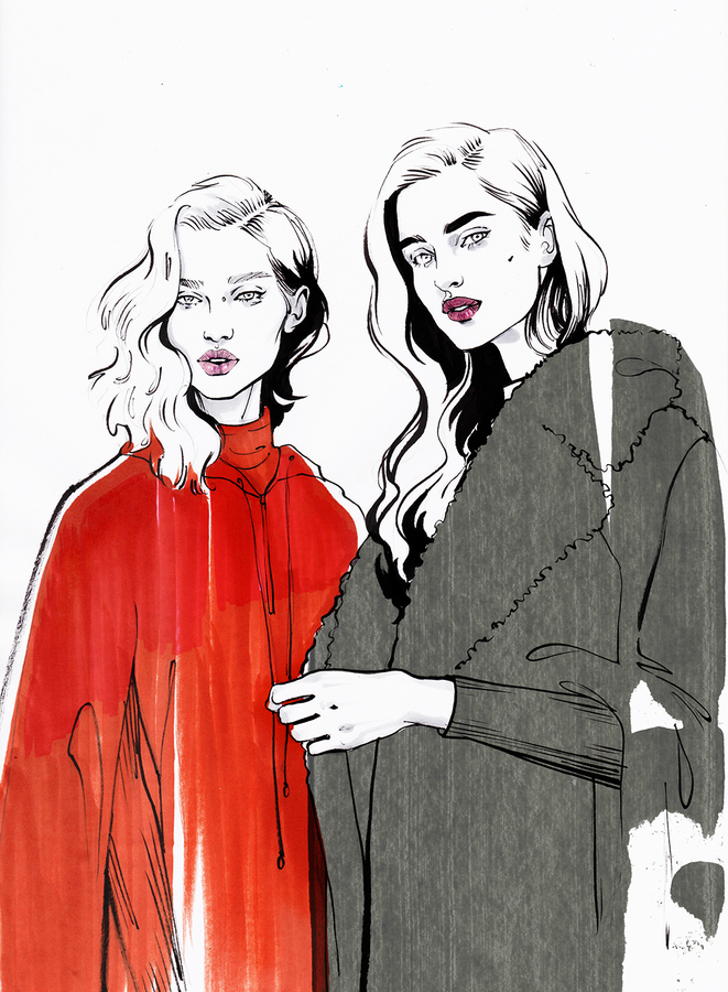 Maxmara fashion illustration alina grinpauka small