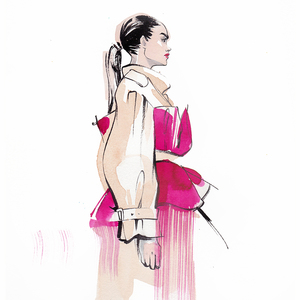 Alina grinpauka fashion illustration fashion week %2811%29