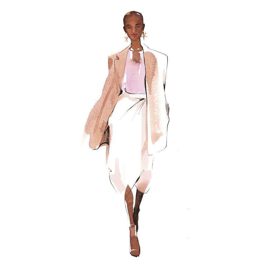 Alina grinpauka fashion illustration trends valentino 2018