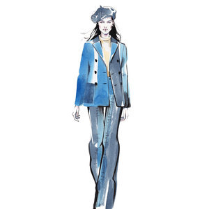 Alina grinpauka for cosmopolitan trend report jeans full look