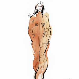 Alina grinpauka fashion illustration fashion week  ysl